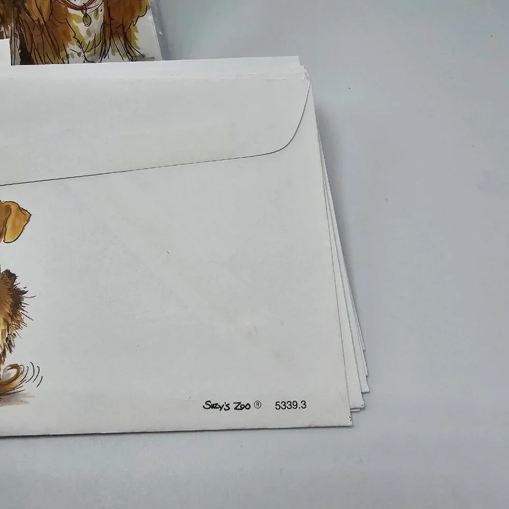 Suzys Zoo Dogs Stationery Envelopes Paper 8.5 x 11